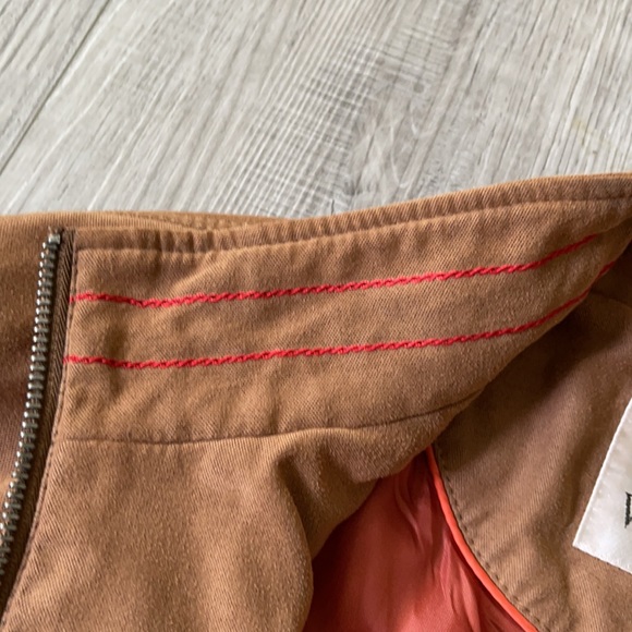 Tan Vintage Valentino Jacket (orange interior) - Picture 3 of 5